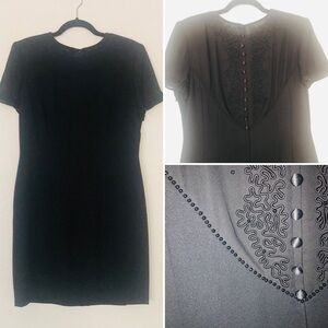 Donna Morgan Petites Black Lace Coktail Dress 12